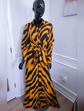 Fashionova Design Print Linen Jumpsuit